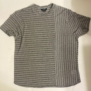 TWENTY MONTREAL Grey/White Stripe S/S Tee